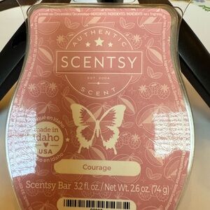 Scentsy Pink Wax Melt Bar Butterfly Design